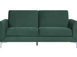 Sofa 3 personers FENES Velour Mørkegrøn