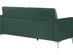 Sofa 3 personers FENES Velour Mørkegrøn