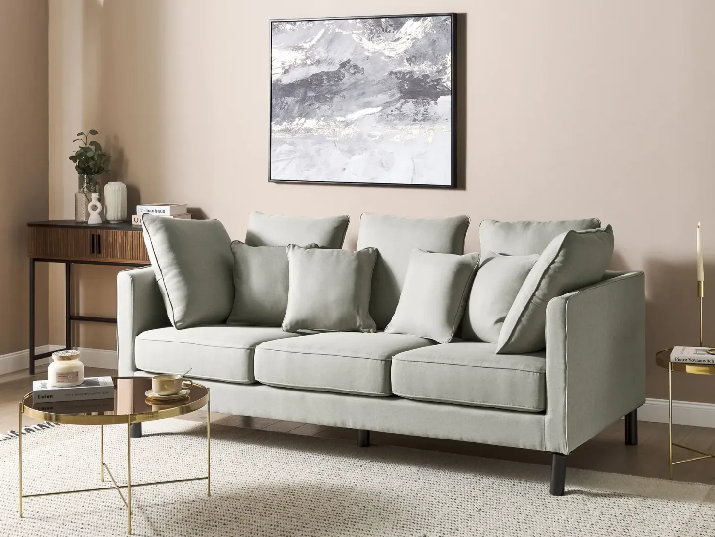 Sofa 3 personers FENSTAD Lysegrå