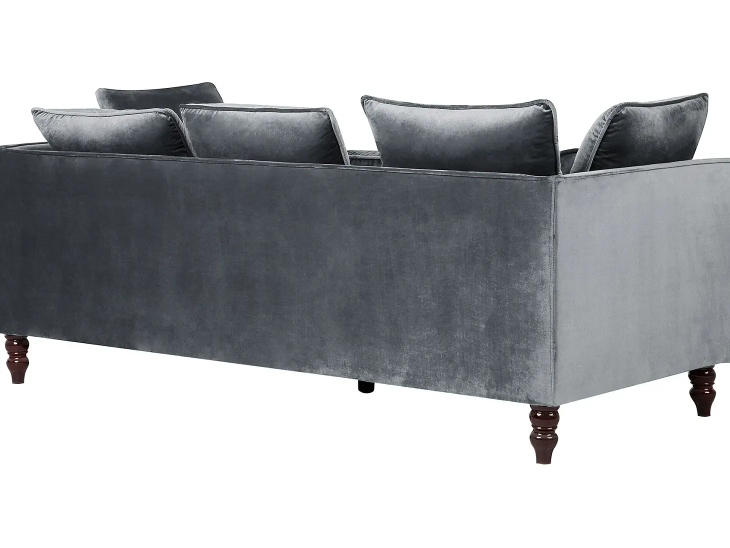 Sofa 3 personers FENSTAD Velour Grå