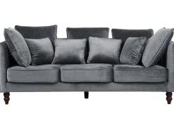 Sofa 3 personers FENSTAD Velour Grå