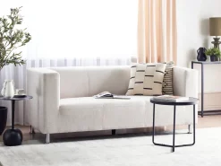 Sofa 3 personers FLORO Chenille Cremehvid