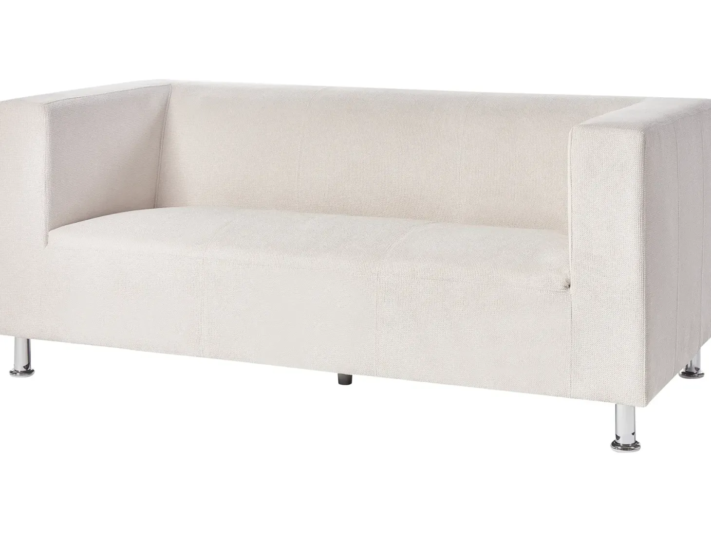 Sofa 3 personers FLORO Chenille Cremehvid
