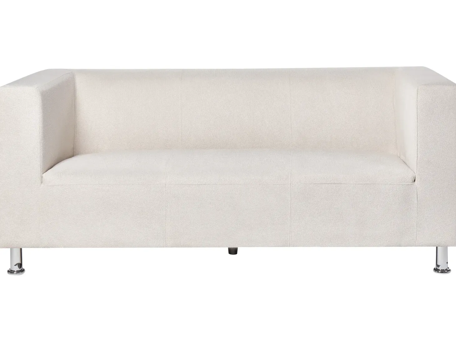 Sofa 3 personers FLORO Chenille Cremehvid