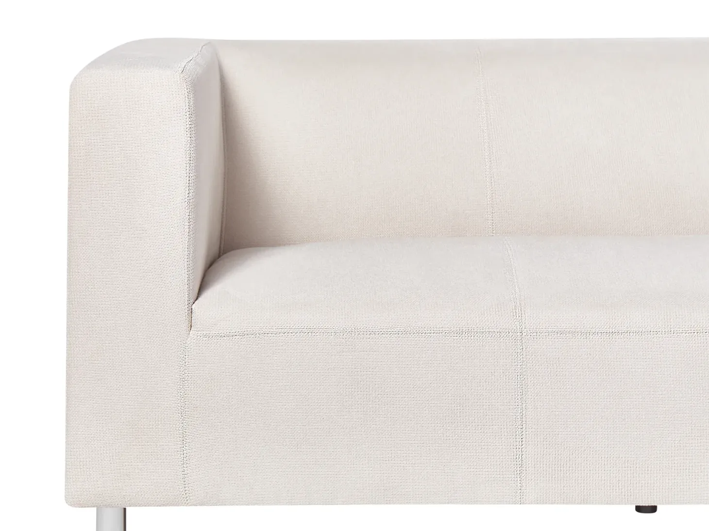 Sofa 3 personers FLORO Chenille Cremehvid