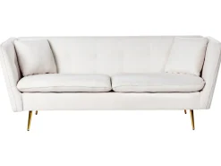 Sofa 3 personers FREDERICA Boucle Cremehvid