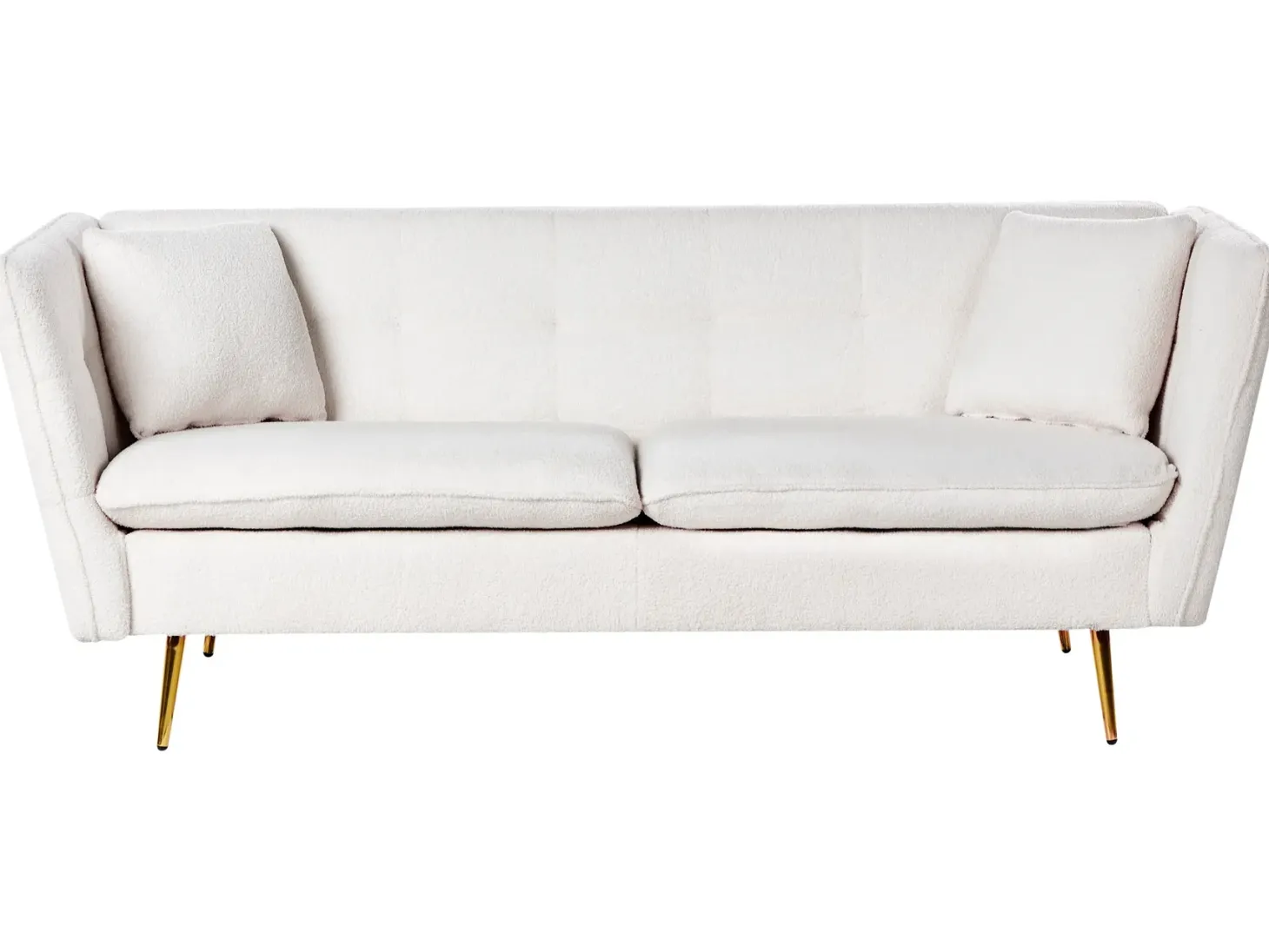 Sofa 3 personers FREDERICA Boucle Cremehvid