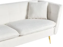 Sofa 3 personers FREDERICA Boucle Cremehvid