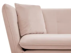 Sofa 3 personers FREDERICA Velour Lyserød