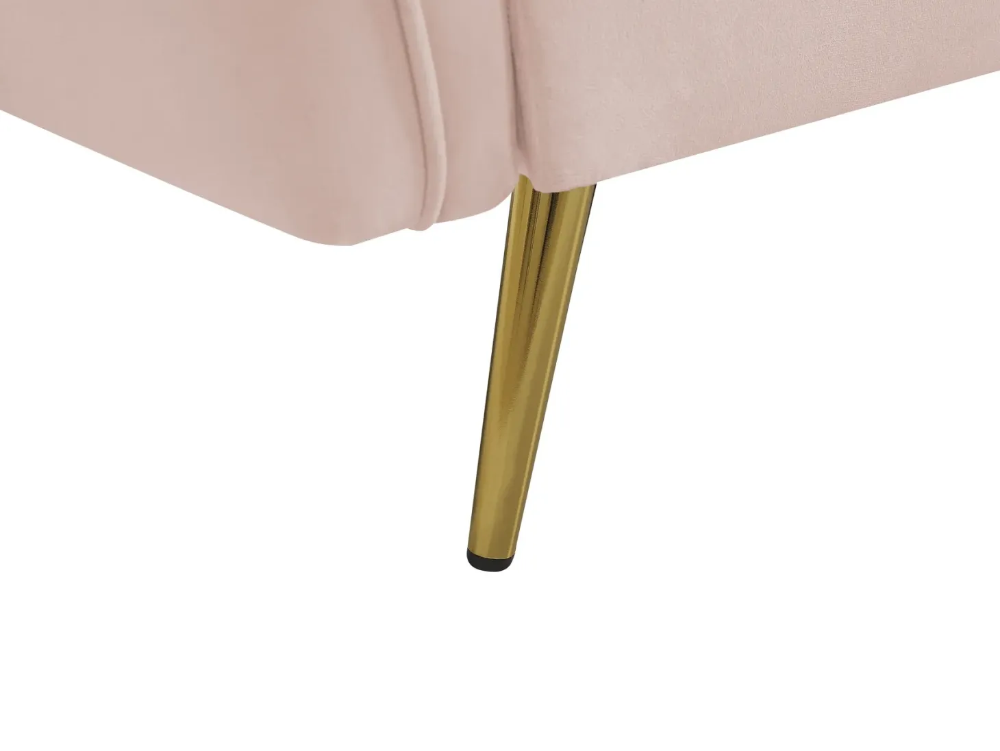 Sofa 3 personers FREDERICA Velour Lyserød