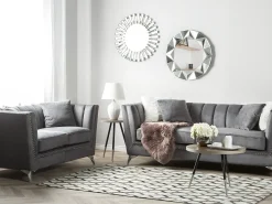 Sofa 3 personers GAULA Velour Grå