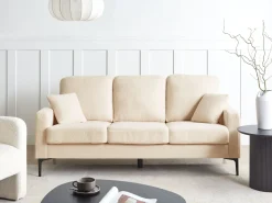 Sofa 3 personers GAVLE Boucle Beige