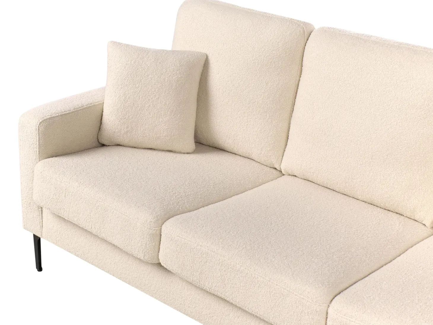 Sofa 3 personers GAVLE Boucle Beige