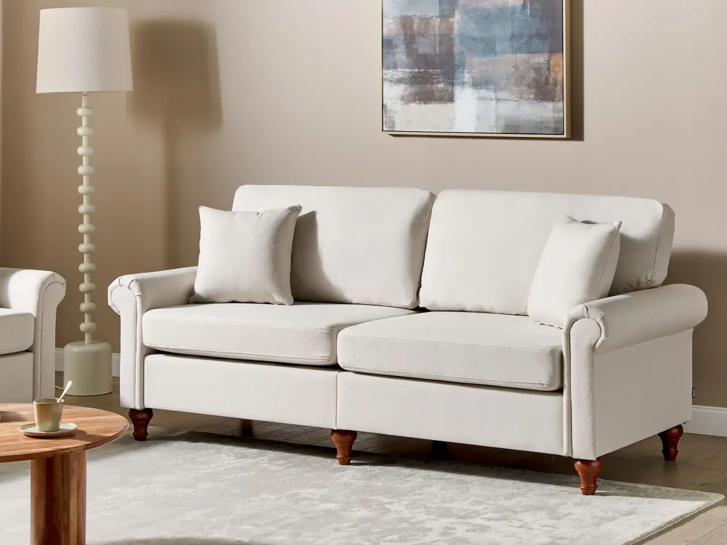 Sofa 3 personers GINNERUP Lys Beige