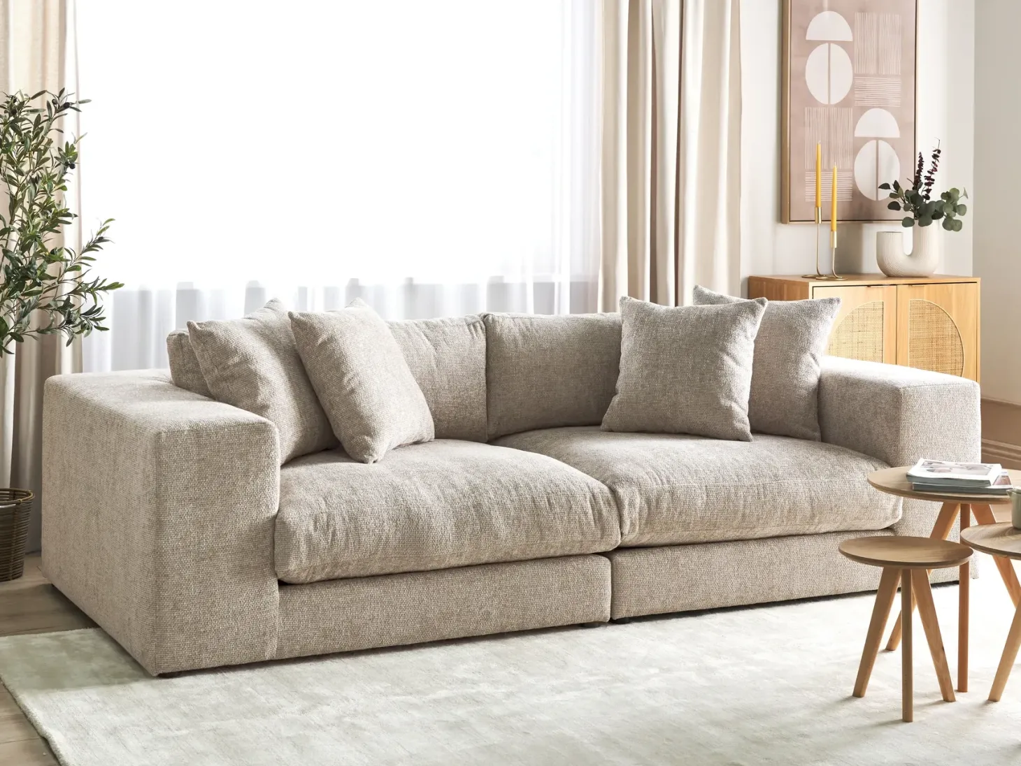 Sofa 3 personers GLORVIKA II Brungrå