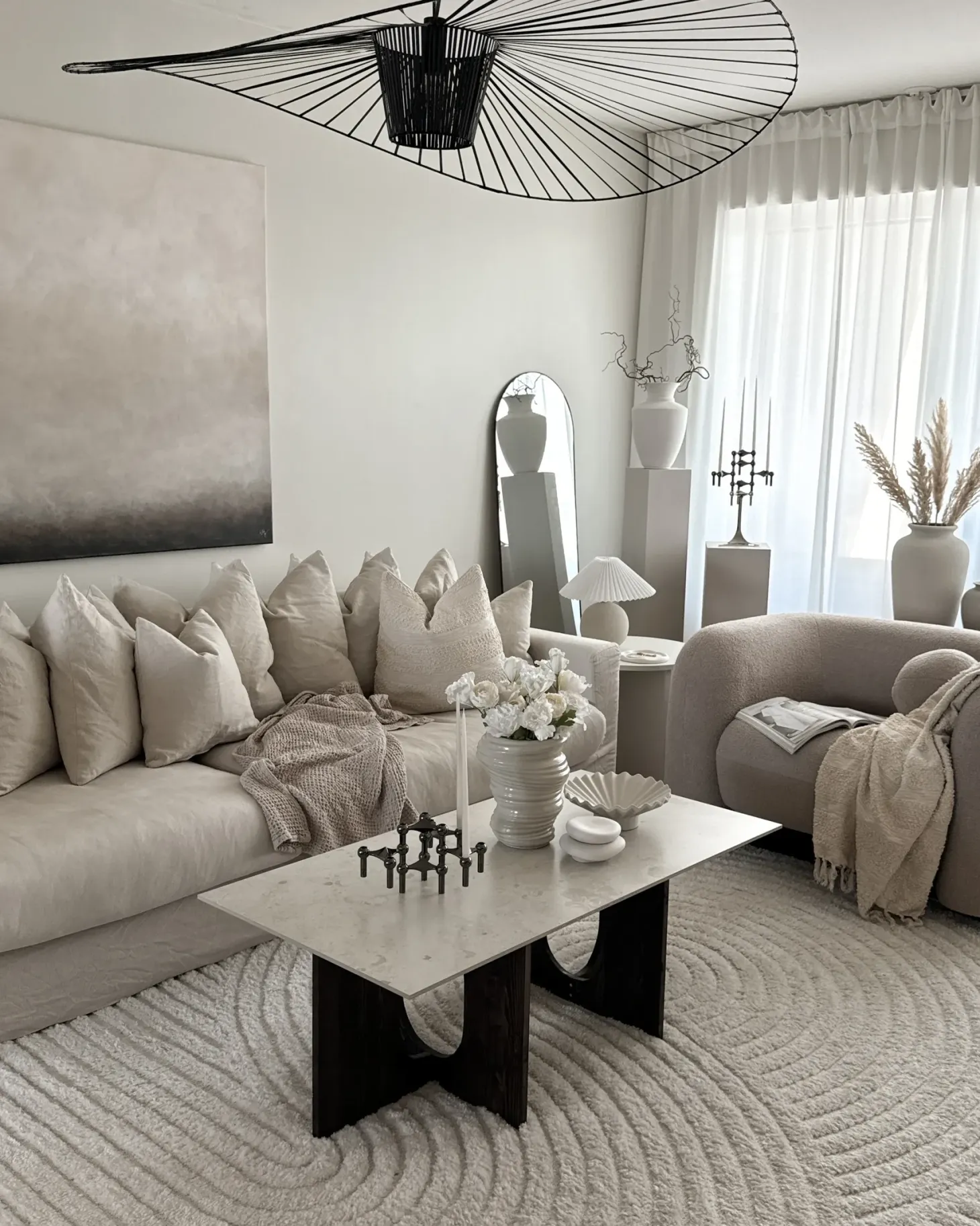 Sofa 3 personers GLORVIKA II Cremehvid