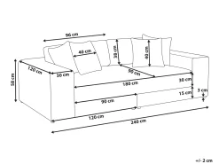 Sofa 3 personers GLORVIKA Sort