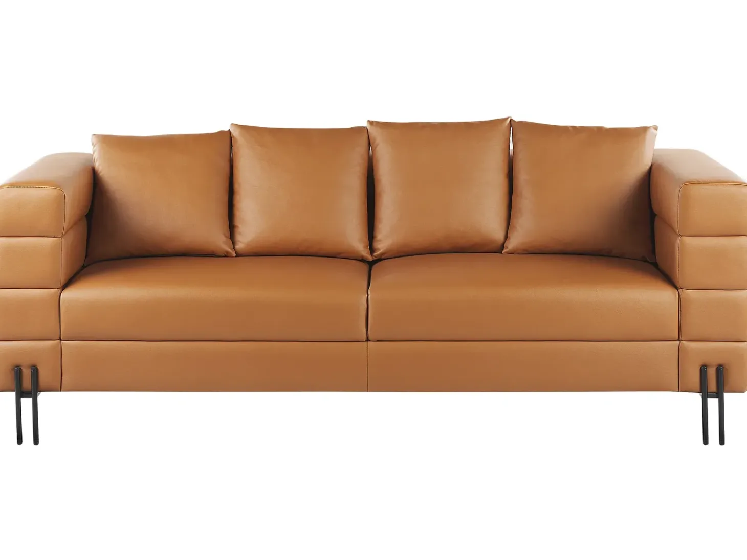 Sofa 3 personers GRANNA Kunstlæder Brun
