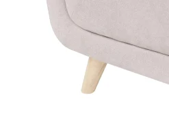 Sofa 2 personers HABO Brungrå med fodskammel