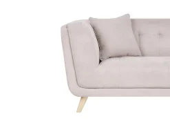 Sofa 2 personers HABO Brungrå med fodskammel