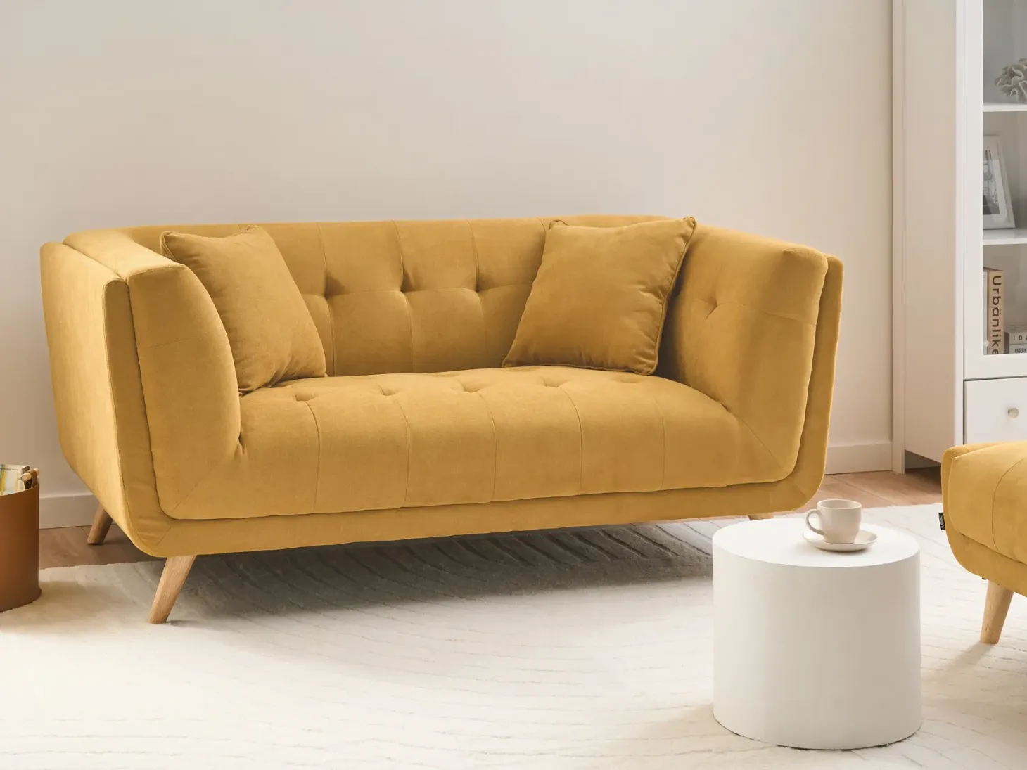 Sofa 2 personers HABO Sennepsgul