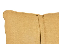 Sofa 2 personers HABO Sennepsgul med fodskammel