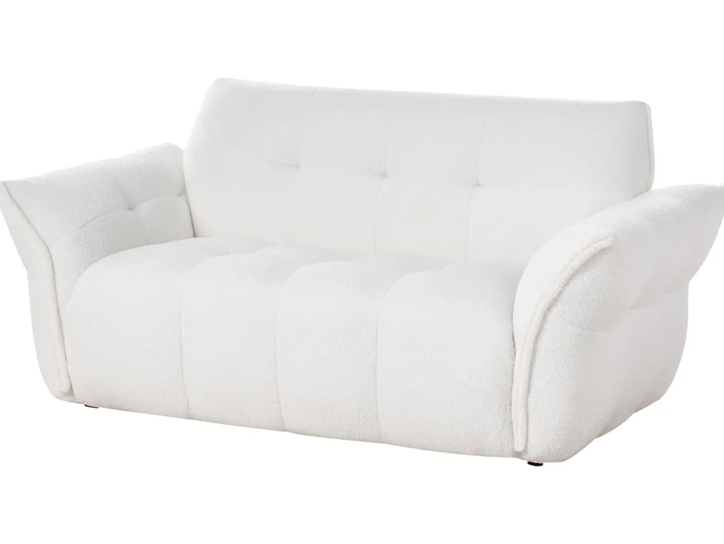 Sofa 2 personers HALBA Boucle Hvid