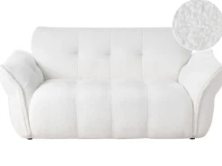 Sofa 2 personers HALBA Boucle Hvid