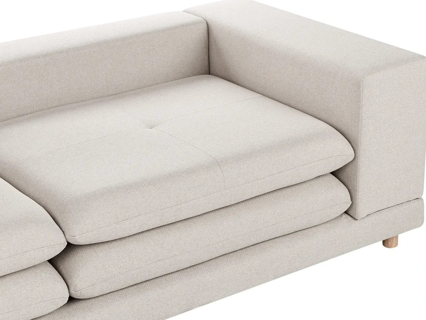 Sofa 2 personers HEDEN Beige med pude