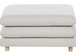 Sofa 2 personers HEDEN Beige med fodskammel