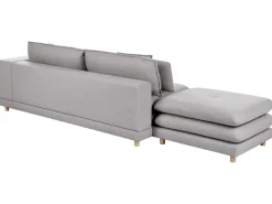 Sofa 2 personers HEDEN Grå med fodskammel