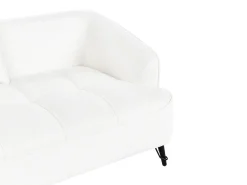 Sofa 2 personers HOBRO Boucle Hvid