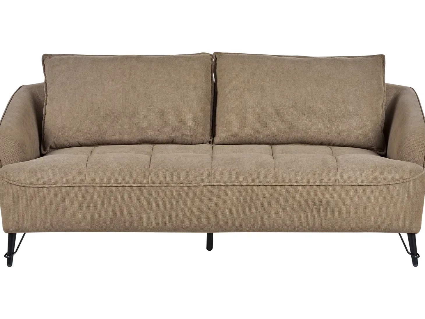 Sofa 3 personers HOBRO Lysebrun