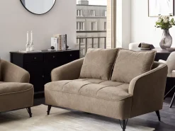 Sofa 2 personers HOBRO Lysebrun