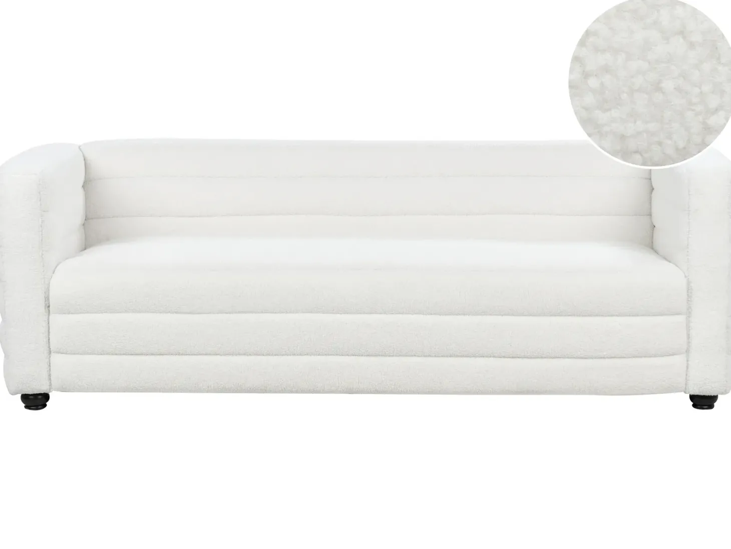 Sofa 3 personers HOFN Boucle Cremehvid