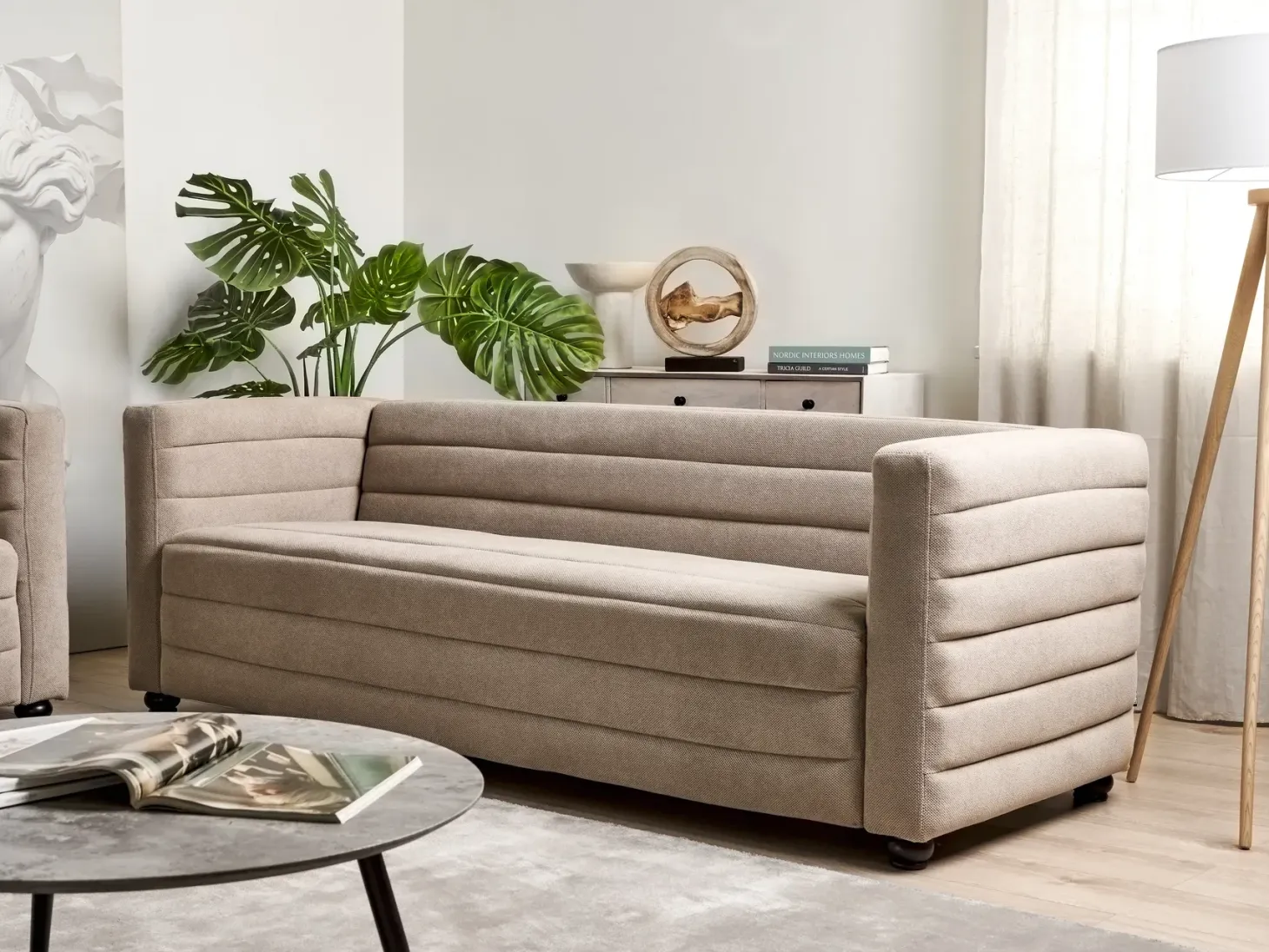 Sofa 3 personers HOFN Brungrå