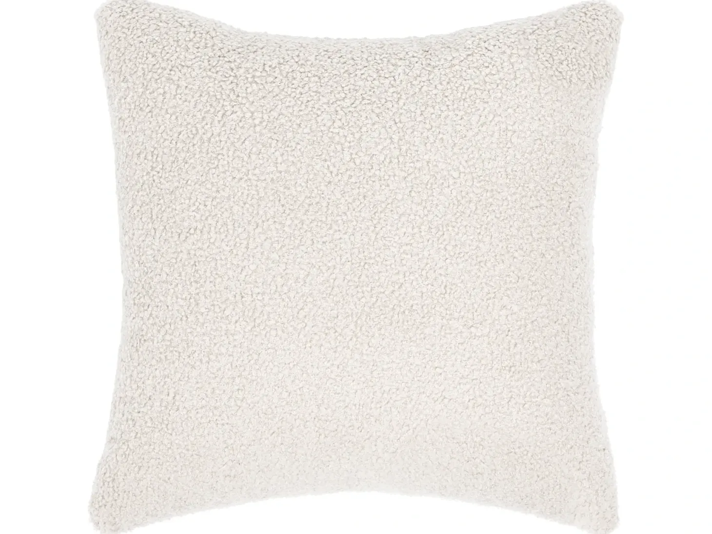 Sofa 2 personers HUSBY Boucle Cremehvid