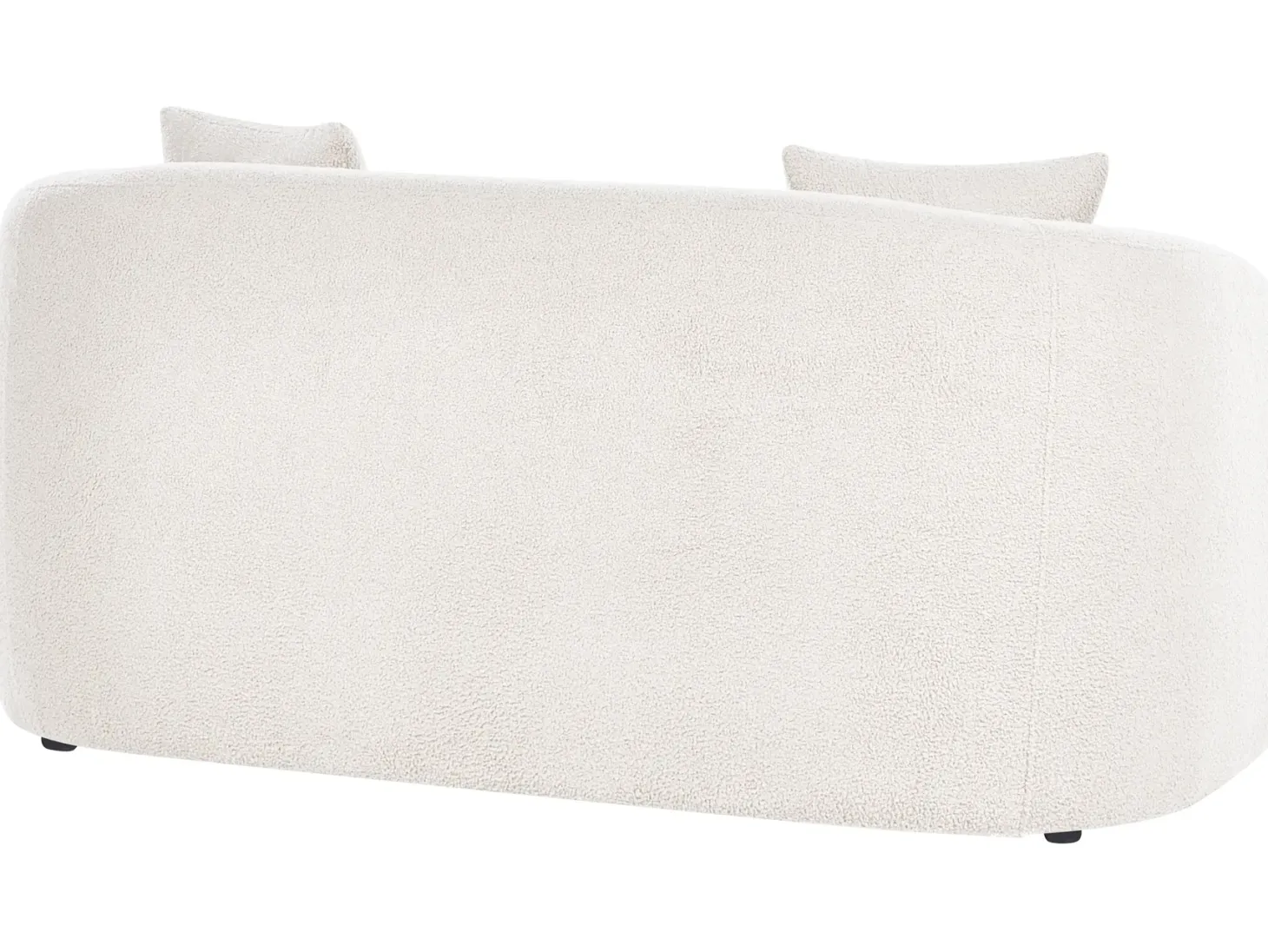 Sofa 2 personers HUSBY Boucle Cremehvid