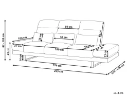 Sofa 3 personers IKAST Beige