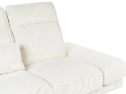Sofa 3 personers IKAST Fløjl Lys Beige