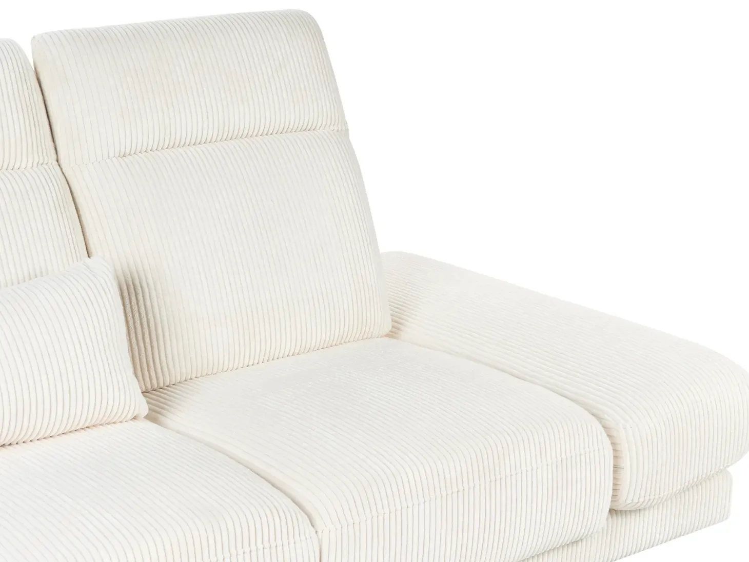 Sofa 3 personers IKAST Fløjl Lys Beige