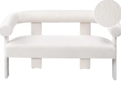 Sofa 2 personers ILBRO Boucle Cremehvid