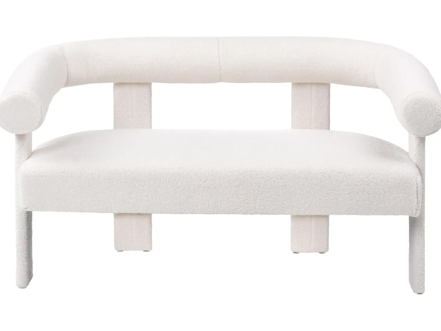 Sofa 2 personers ILBRO Boucle Cremehvid