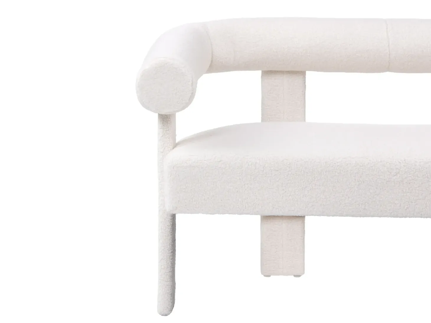 Sofa 2 personers ILBRO Boucle Cremehvid