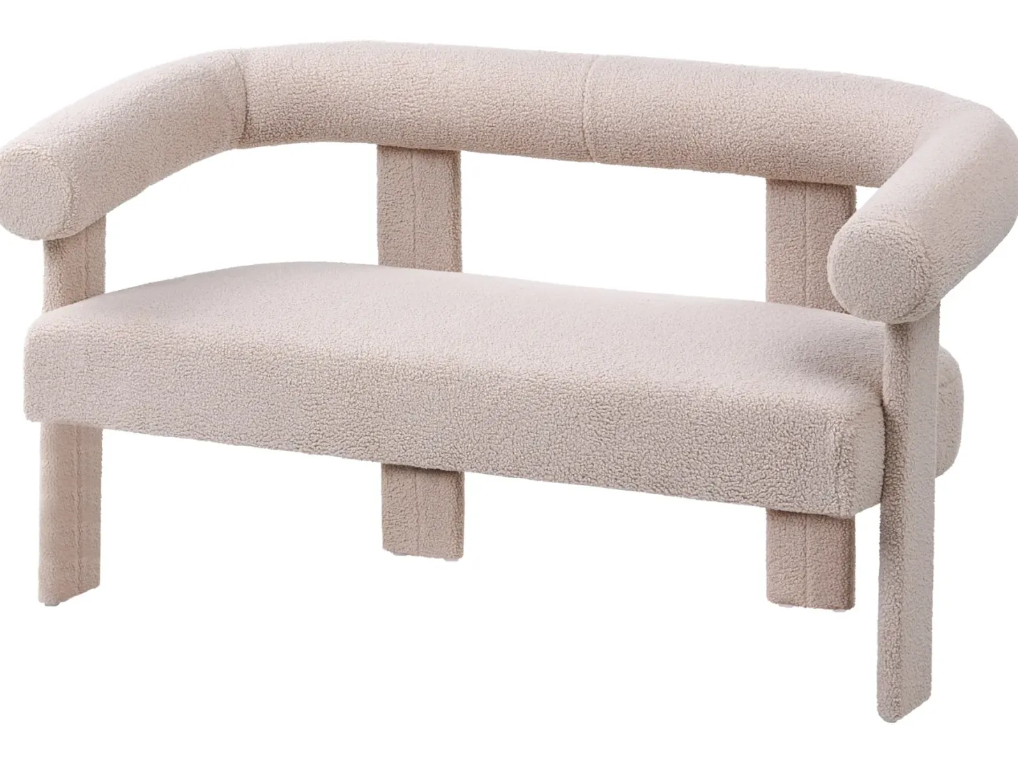 Sofa 2 personers ILBRO Boucle Lys Beige