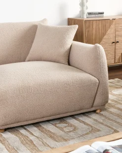 Sofa 3 personers JUBEK Boucle Beige