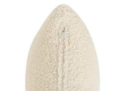 Sofa 3 personers JUBEK Boucle Cremehvid