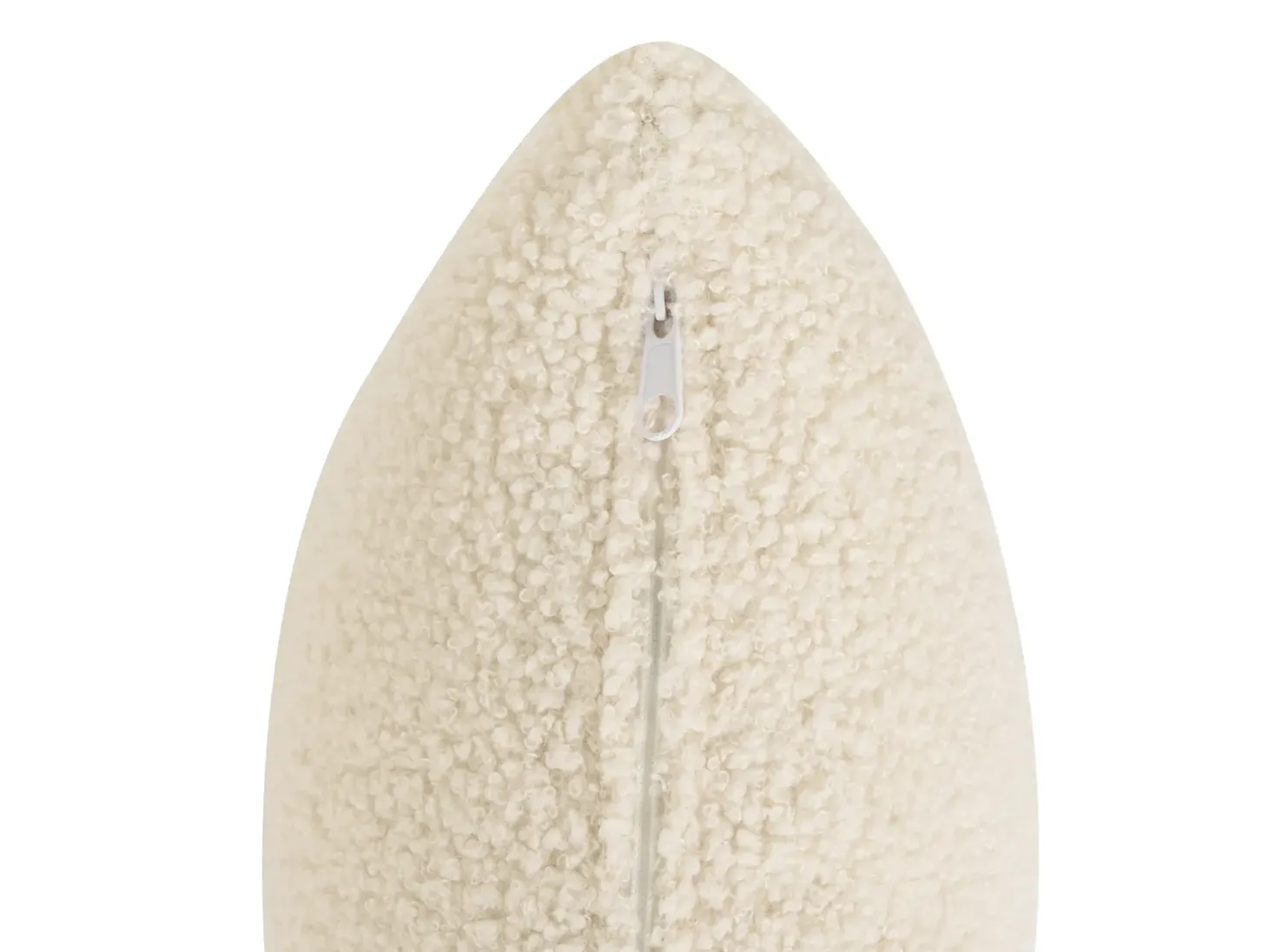 Sofa 3 personers JUBEK Boucle Cremehvid