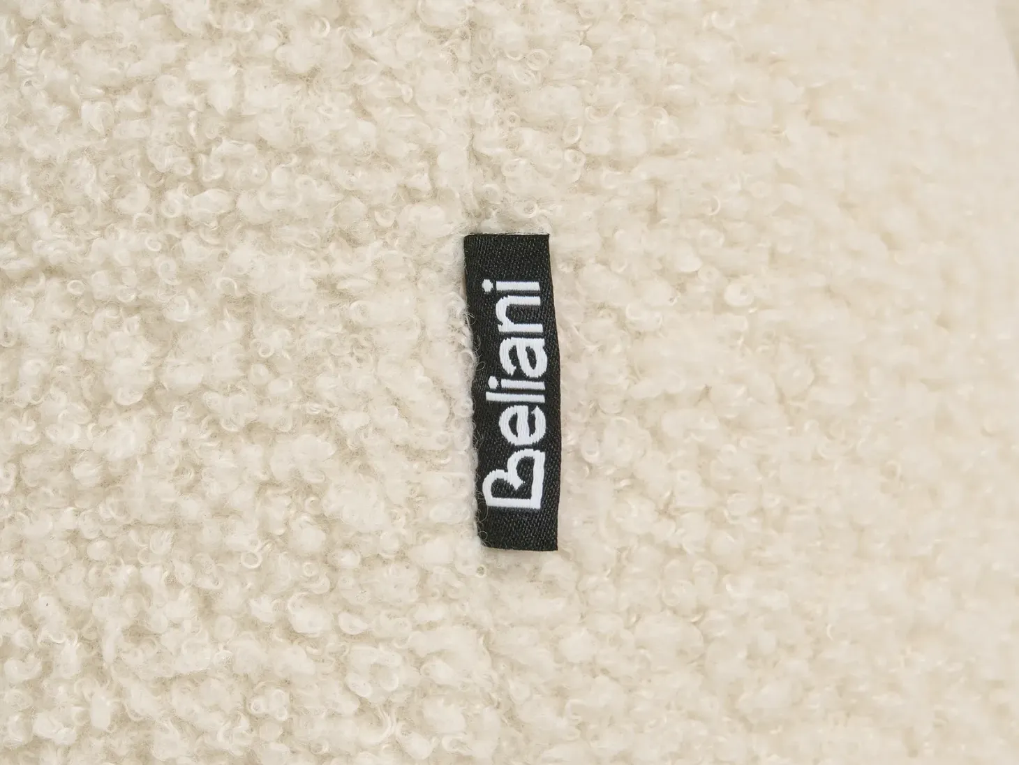 Sofa 3 personers JUBEK Boucle Cremehvid