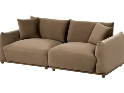 Sofa 3 personers JUBEK Velour Brun
